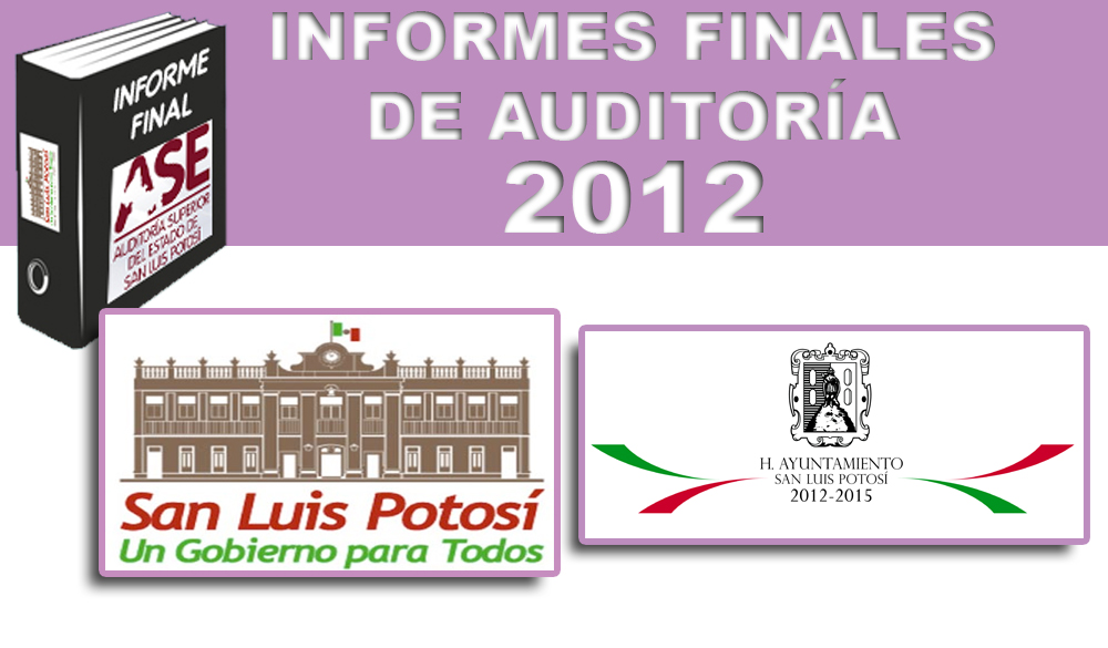 INFORMES FINALES DE AUDITORÍA 2012