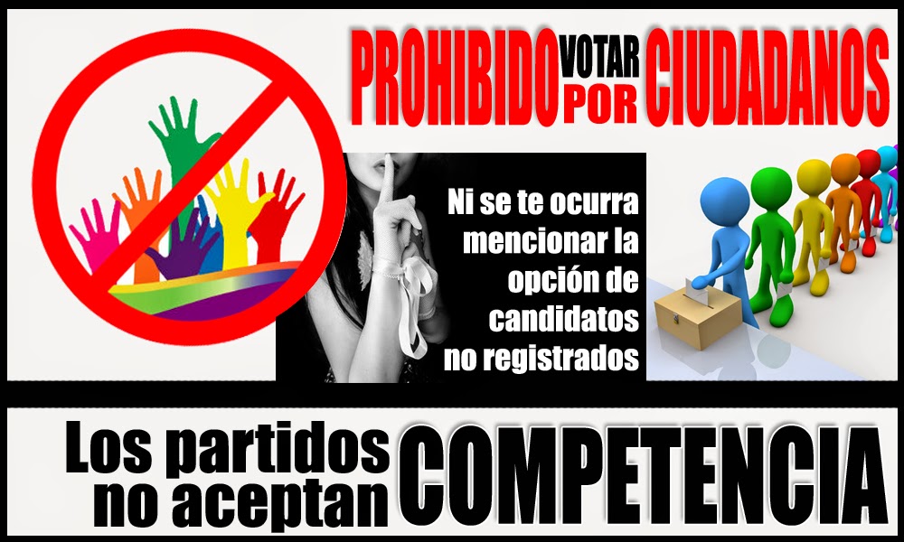 Promoción del voto sí, pero no contra los partidos