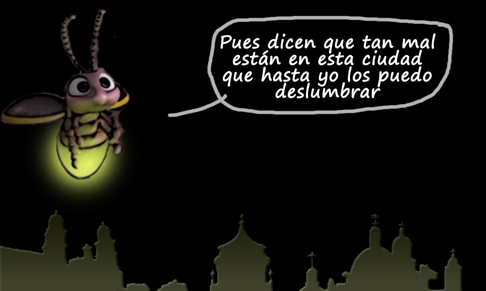 Las sombras de las luminarias
