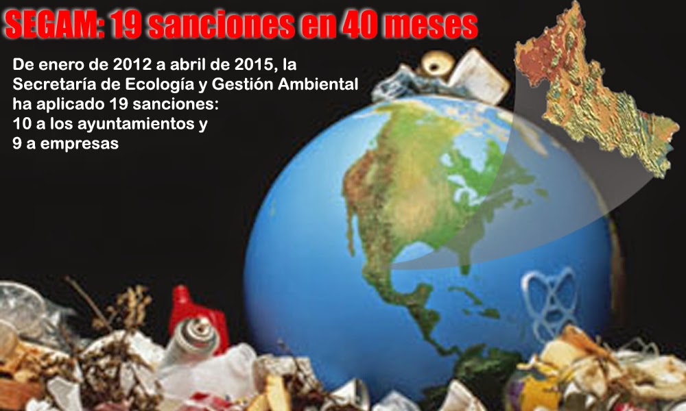 Aplica SEGAM 19 sanciones en 40 meses