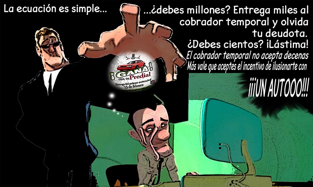 Adeudos de predial suman mil 663 mdp