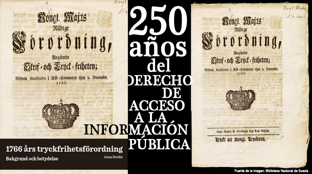 250 años de la primera ley de libertad de información